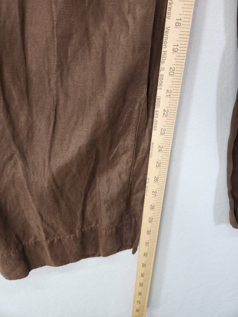 J. Jill Wide Leg Women's Size 12 34x32 Silk/Linen Pants Pockets Neutral - Picture 7 of 15